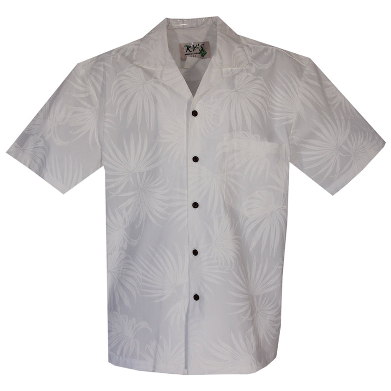 Palm White Wedding Hawaiian Shirt - PapayaSun