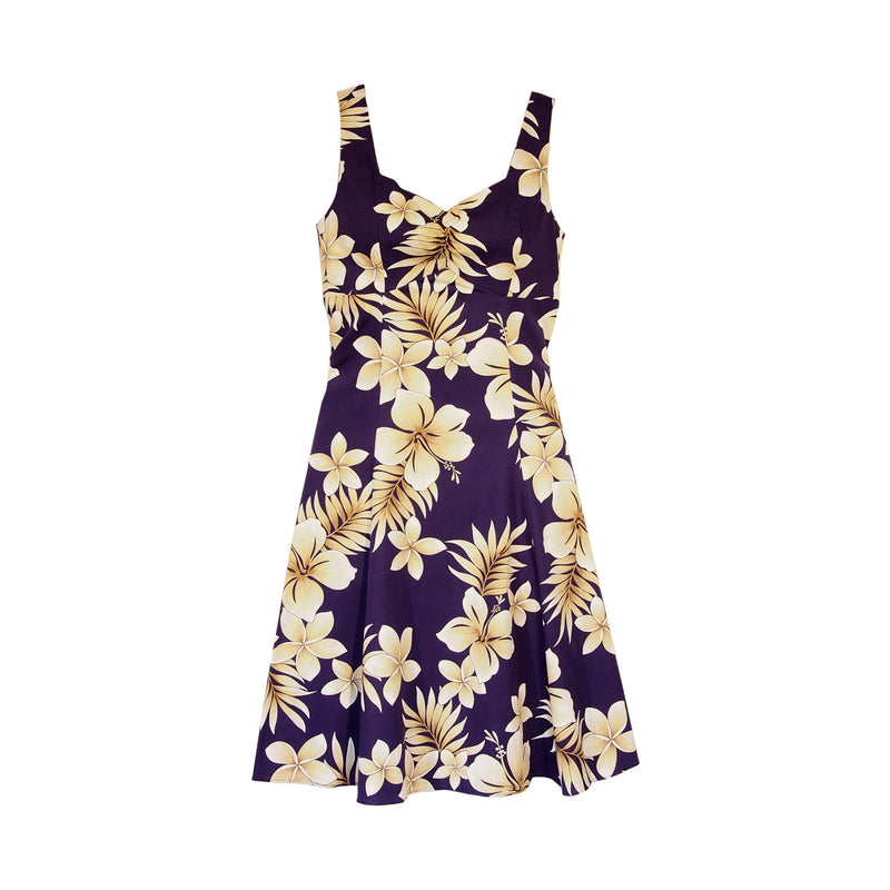 Beachcomber Purple Hawaiian Sundress - PapayaSun