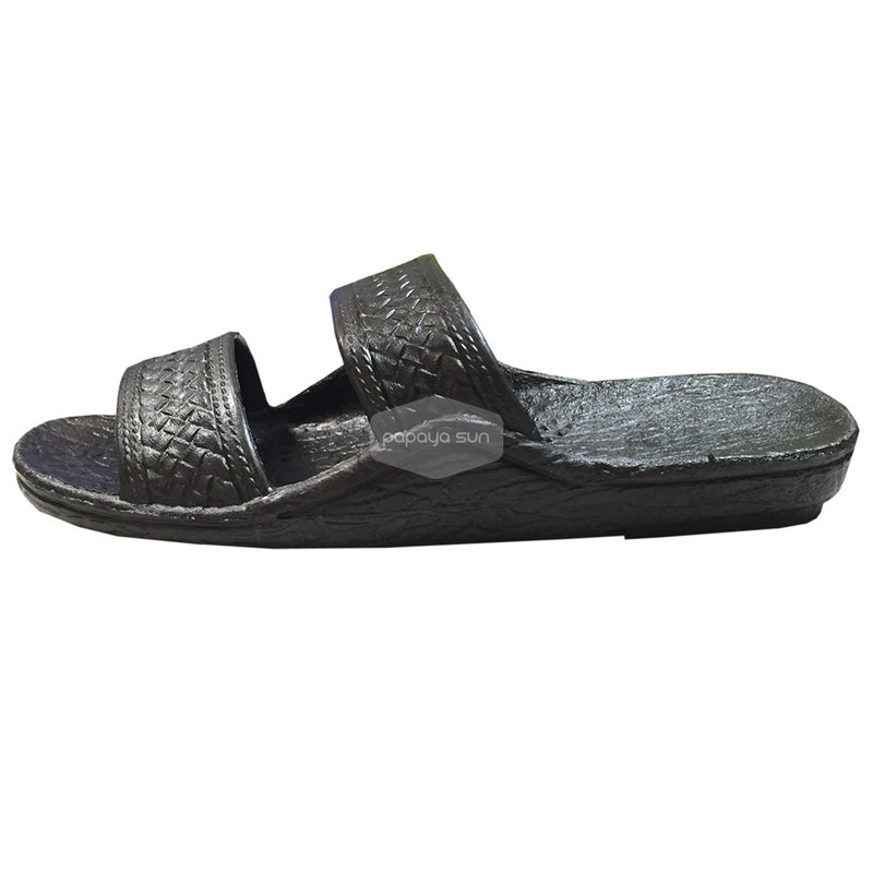 Classic Black “Hawaiian Jandals” Pali Hawaii Jesus Sandals - PapayaSun