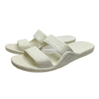 Classic White “Hawaiian Jandals” Pali Hawaii Jesus Sandals - PapayaSun