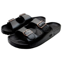 Pali Hawaii Jandals with Buckle Black Jesus Hawaiian Sandal - PapayaSun