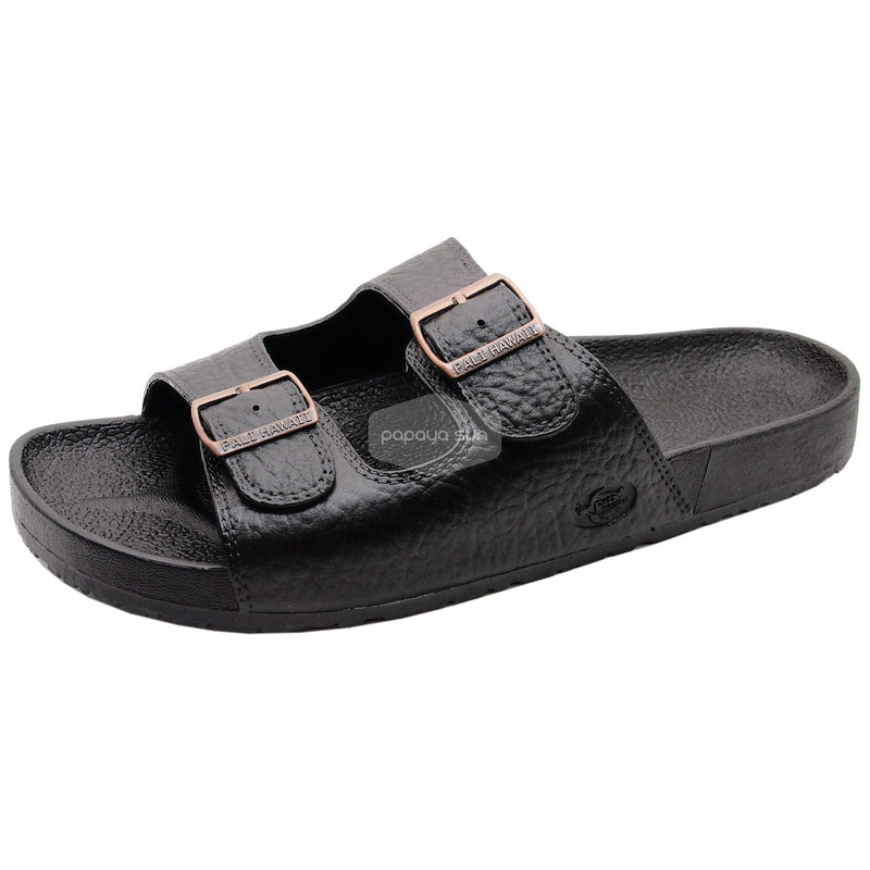 Pali Hawaii Jandals with Buckle Black Jesus Hawaiian Sandal - PapayaSun